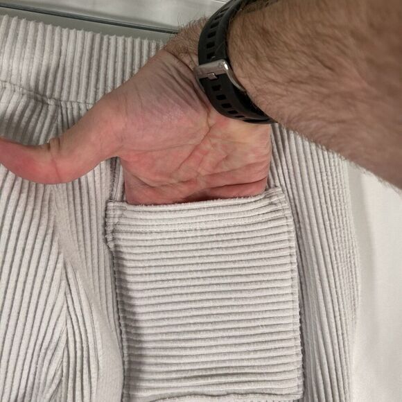 Haven Well Within Joggers Women's Small White Pull On Pockets Drawstring Ribbed - Picture 8 of 10